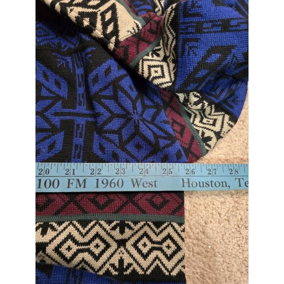 Vintage Obermeyer Juneau Sweater Mens L Fair Isle Ski Nordic Wool Acrylic Blend - Picture 7 of 16